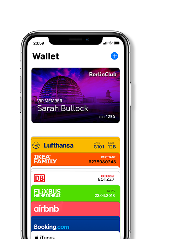 Digitale Clubcard iPhone